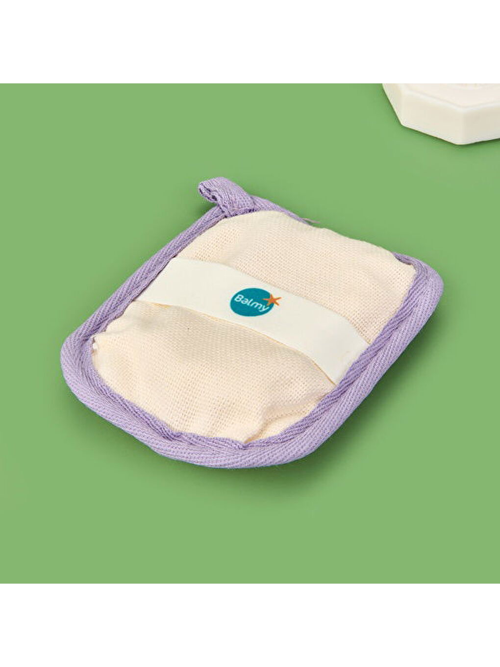 Menekşe Sabun Dolgulu Banyo Kesesi - Bej-2