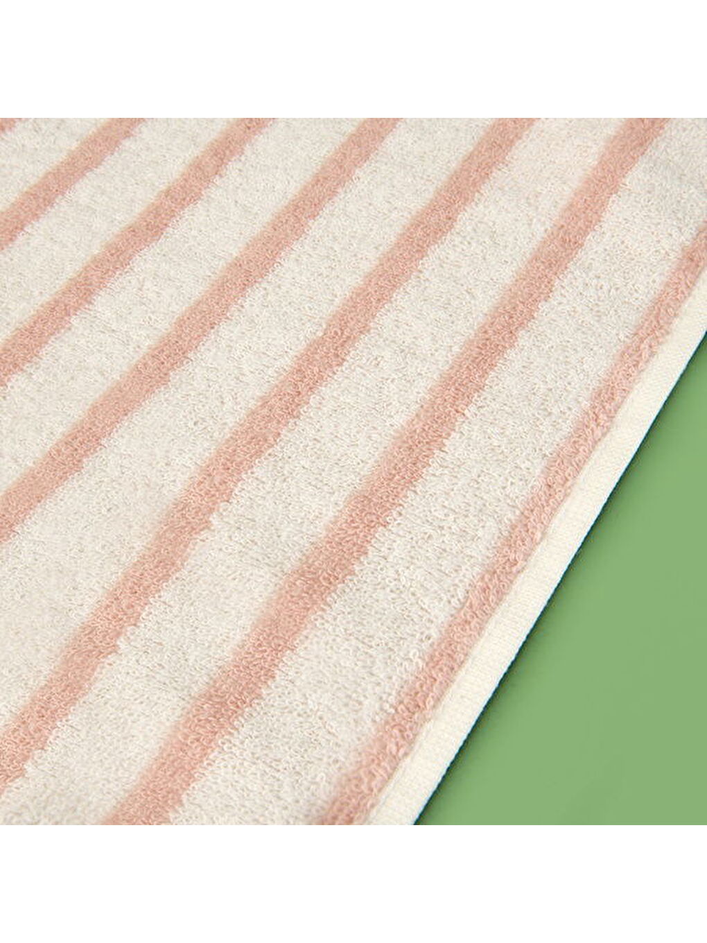 Soft Bemba El Havlusu - Ekru / Pembe - 30x50 cm-3