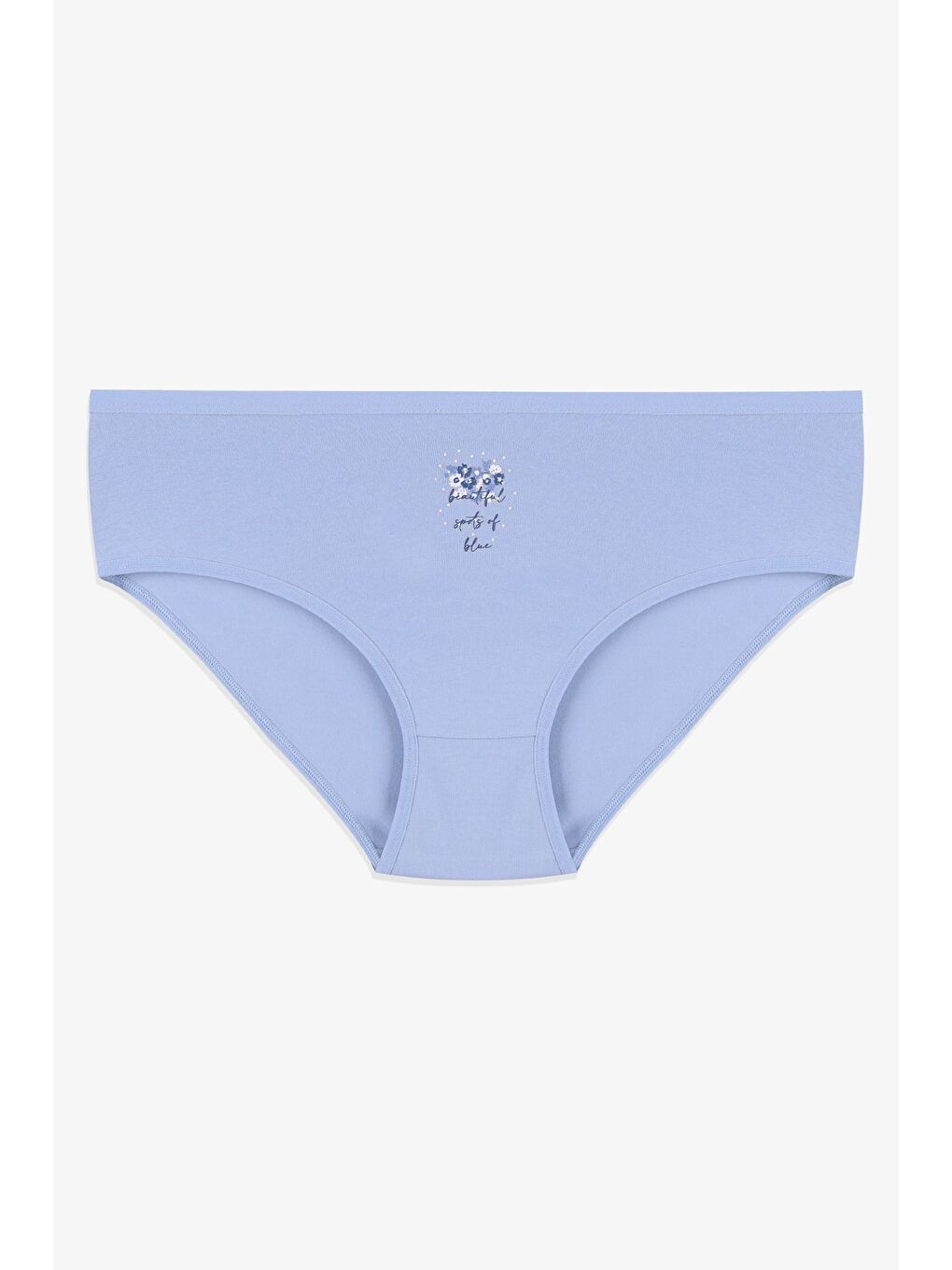 Mavi Kadın 3'lü Desenli Pamuklu Yüksek Bel Bato-2