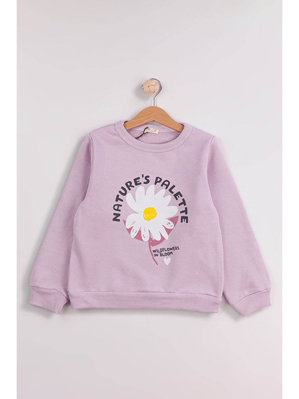 MİSSTUFFY Lila Kız Çocuk 2'li Paket Basic Sweatshirt - 2