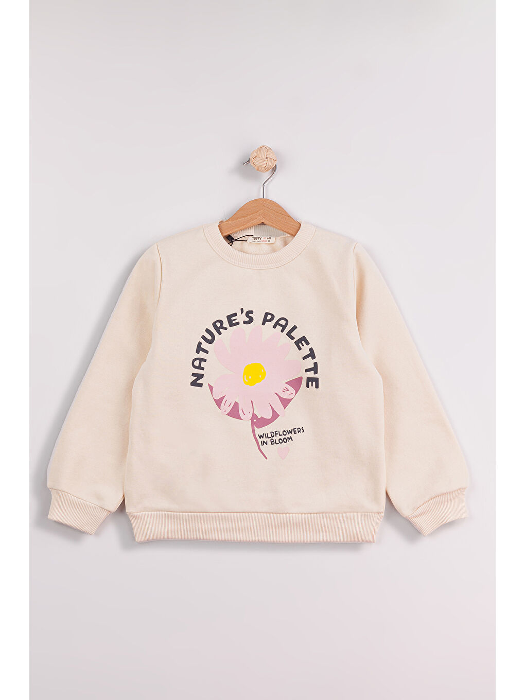 MİSSTUFFY Ekru Kız Çocuk 2'li Paket Basic Sweatshirt - 2