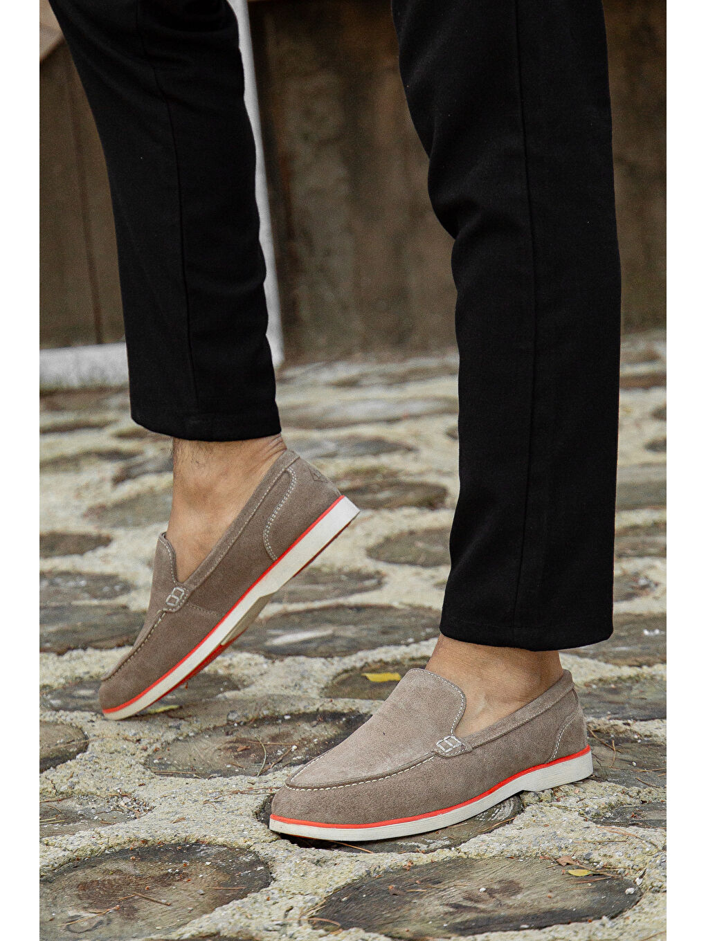 Daxtors Sari D0306 Günlük Ortopedik Hakiki Deri Erkek Casual Ayakkabı