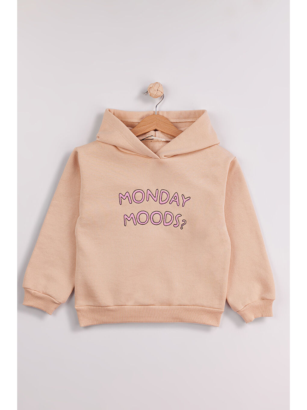 Pembe Kız Çocuk 2'li Paket Basic Sweatshirt-4