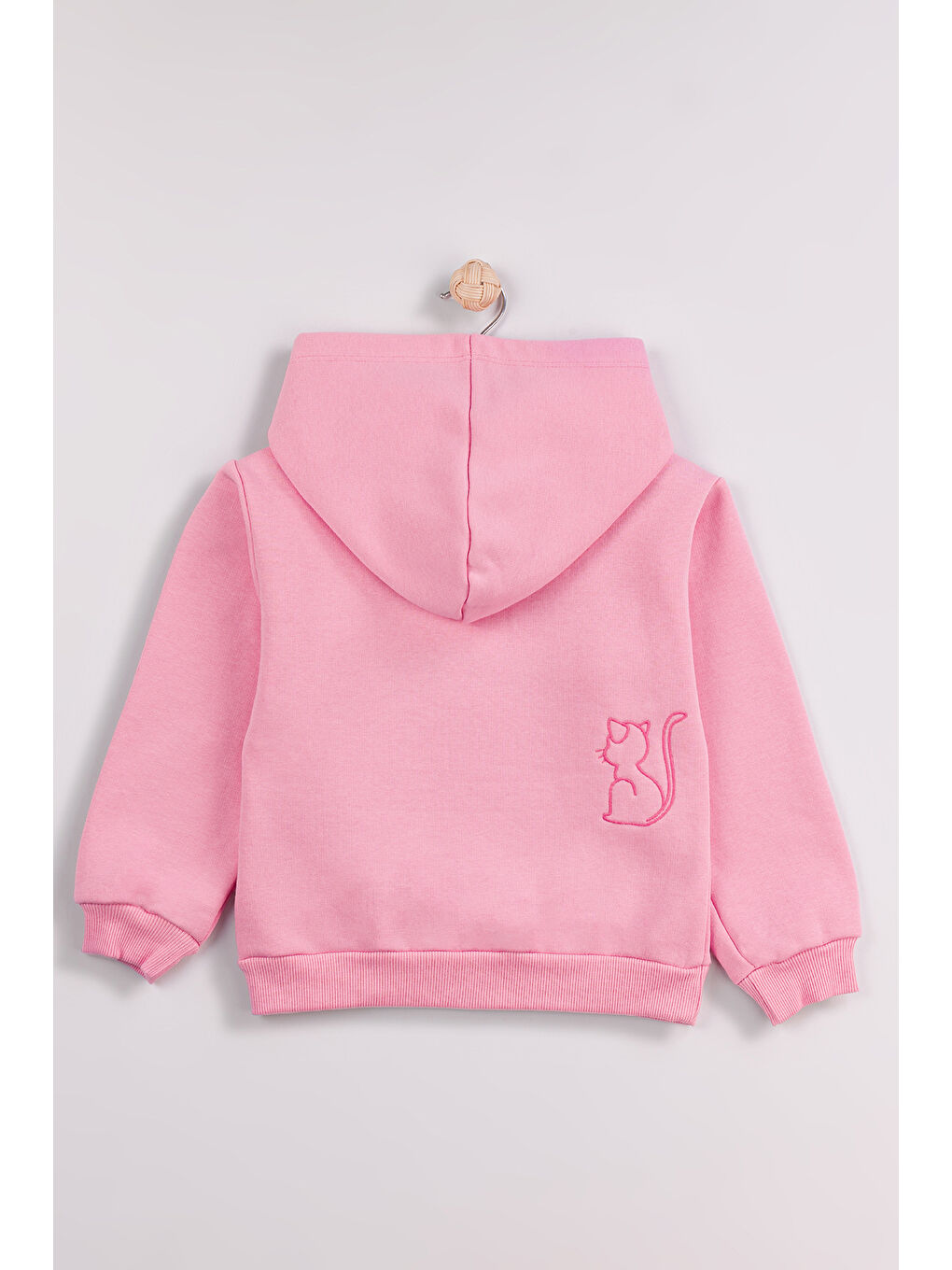 Pembe Kız Çocuk 2'li Paket Basic Sweatshirt-7