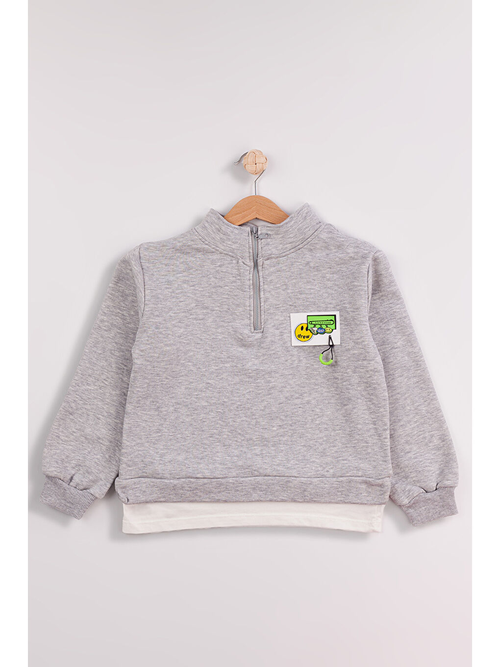 MİSSTUFFY Lacivert Kız Çocuk 2'li Paket Basic Sweatshirt - 5