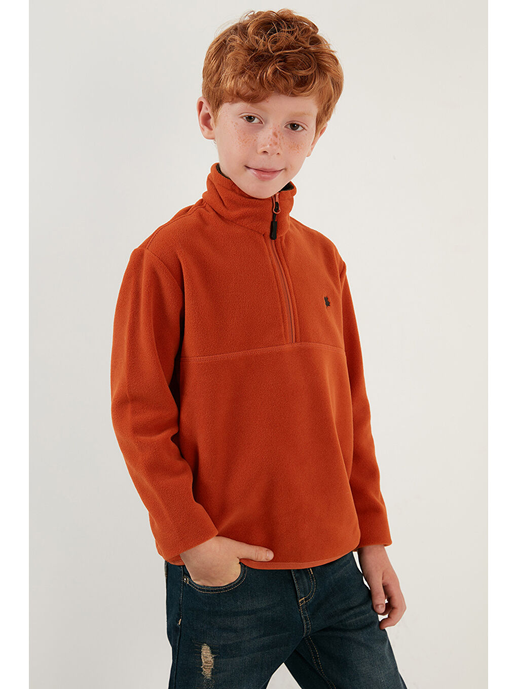 Mavi Yumuşak Dokulu Fermuarlı Dik Yaka Şardonlu 2'li Paket Polar 5905002S2-1