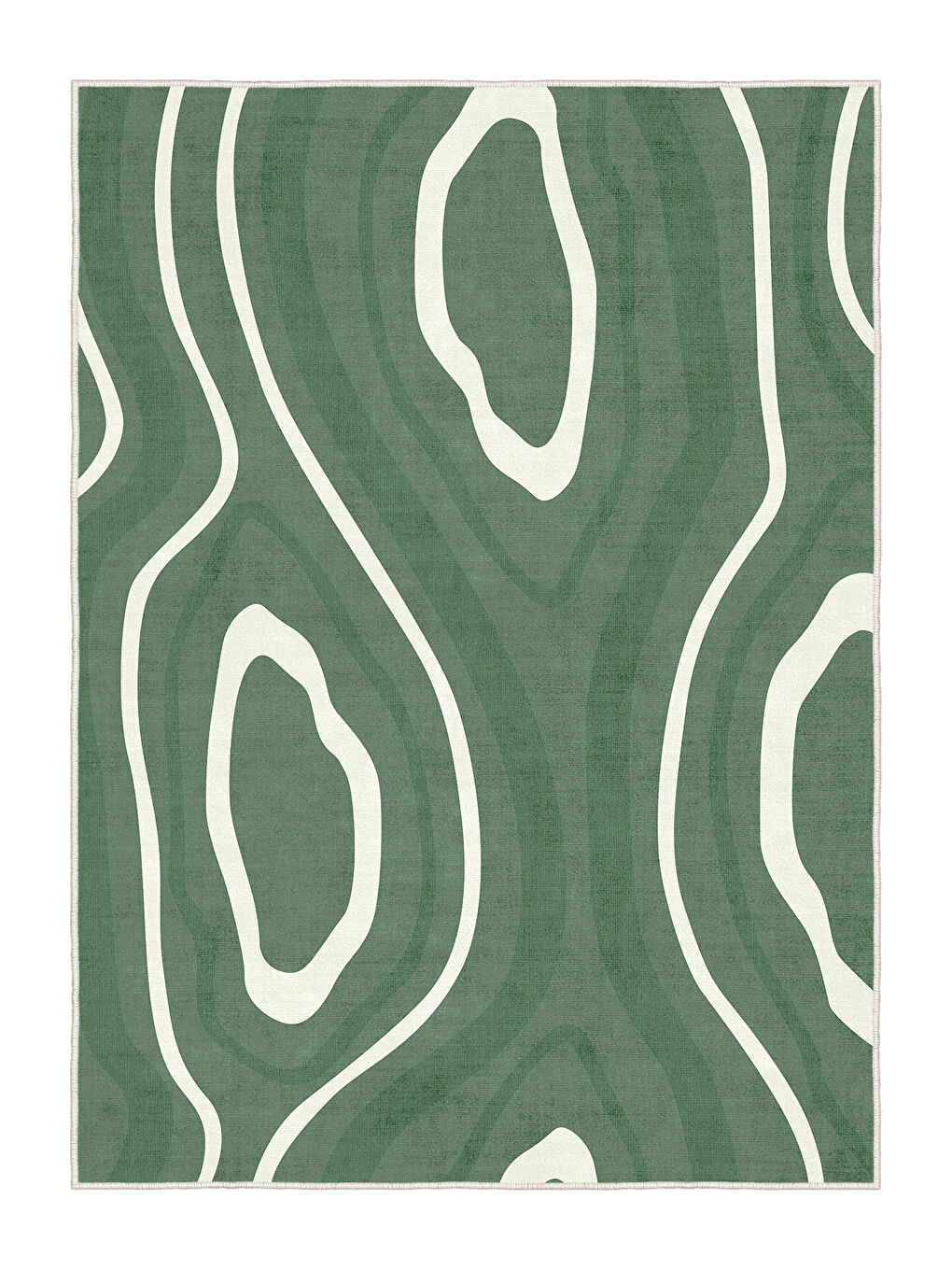 Yeşil Modern Dekoratif Yıkanabilir Kaymaz Taban Halı – İnce, Yumuşak Salon Halısı, Mutfak Halısı ve Yolluk