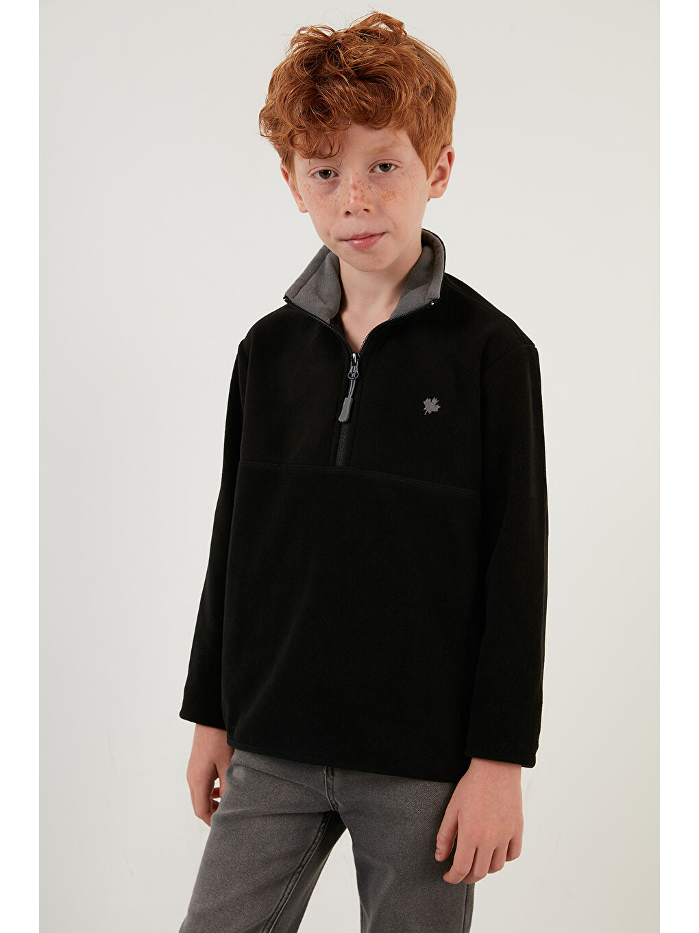 Haki Yumuşak Dokulu Fermuarlı Dik Yaka Şardonlu 2'li Paket Polar 5905002S2-1