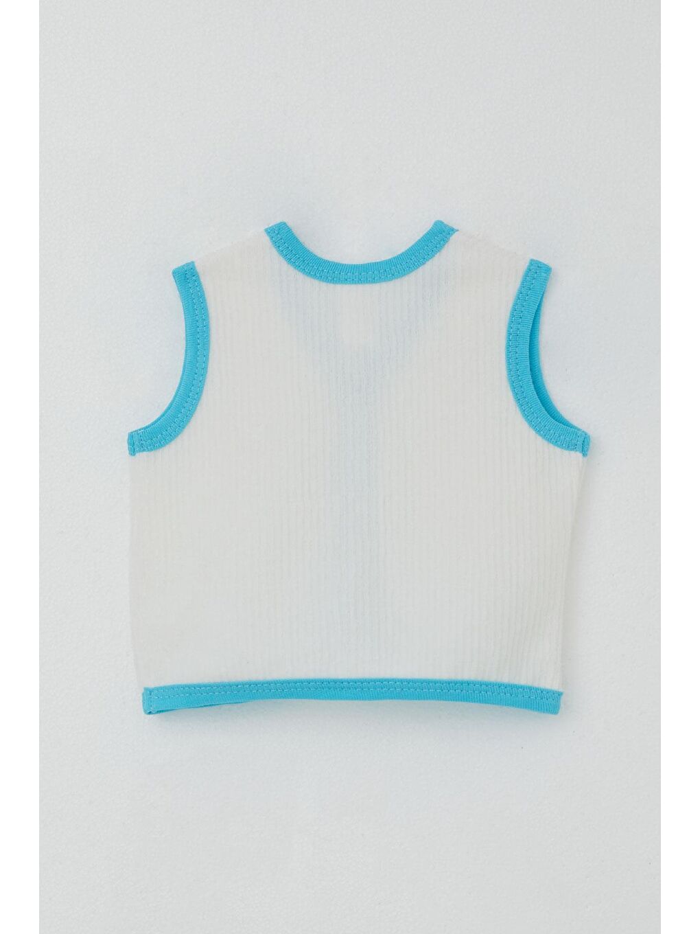 Erkek Bebek Kadife Yelek Düğmeli Beyaz (0-9 Ay)-2