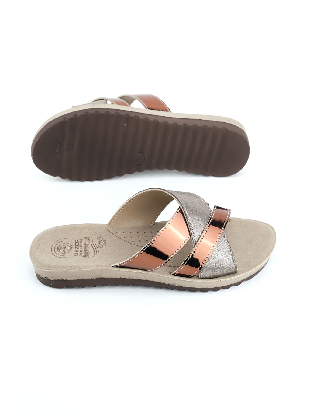 Sarı Yazlık Anatomik Yumuşak Taban Kadın Terlik-4