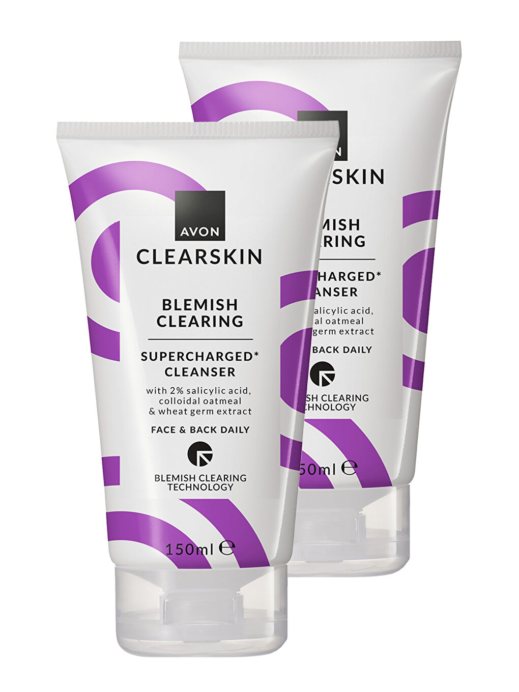 AVON Renksiz Clearskin Supercharged Lekeler İçin Temizleyici 150 Ml. İkili Set