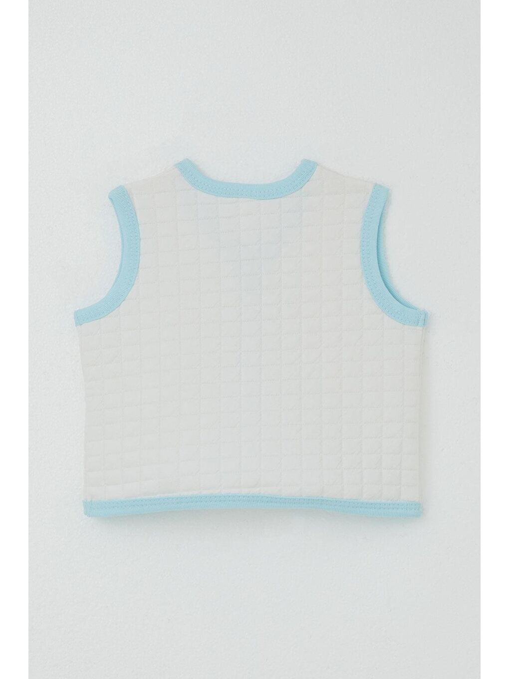 Erkek Bebek Yelek Düğmeli Beyaz (4 Ay)-2