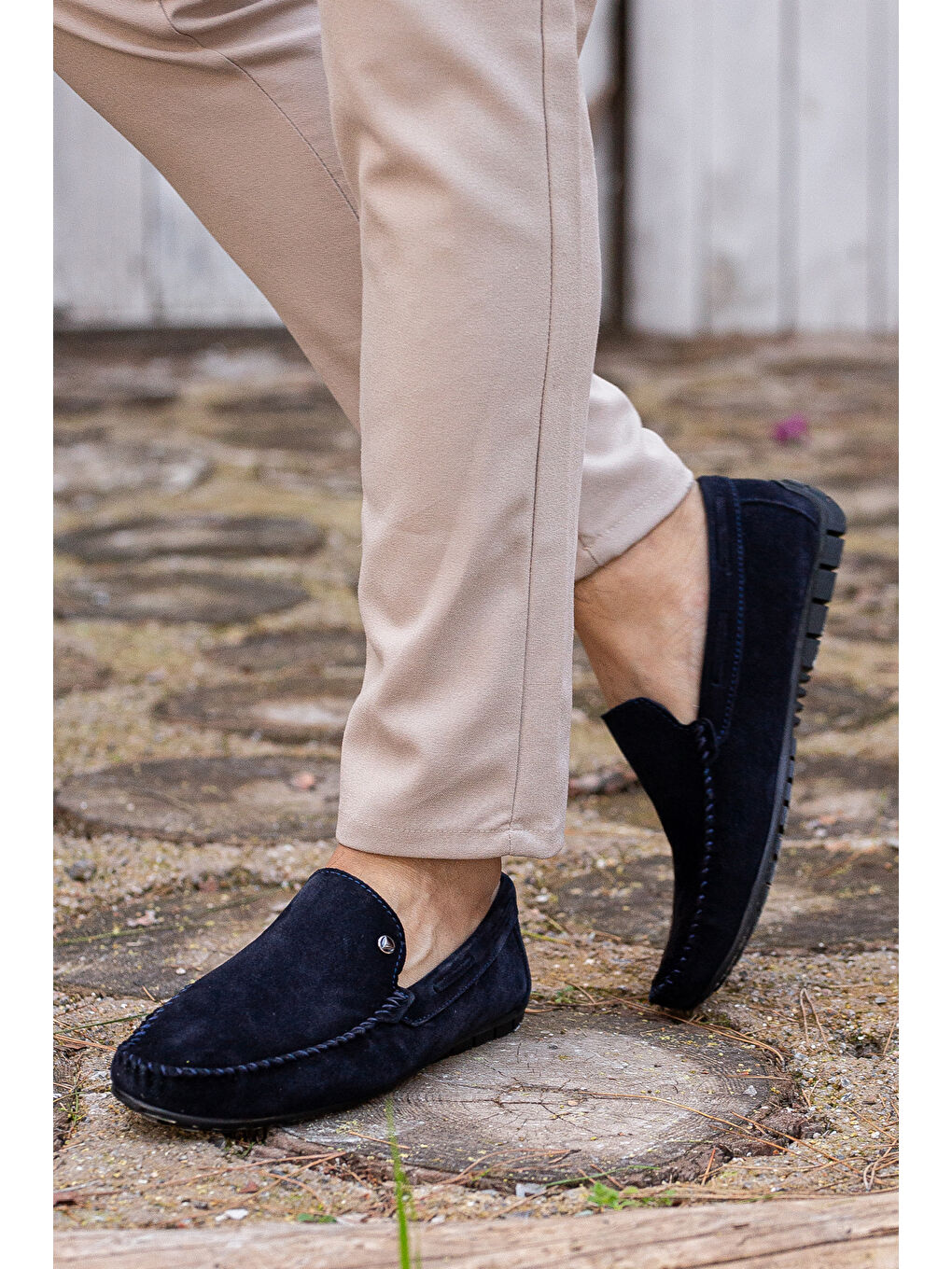 Lacivert D0807 Günlük Ortopedik Hakiki Deri Erkek Casual Ayakkabı