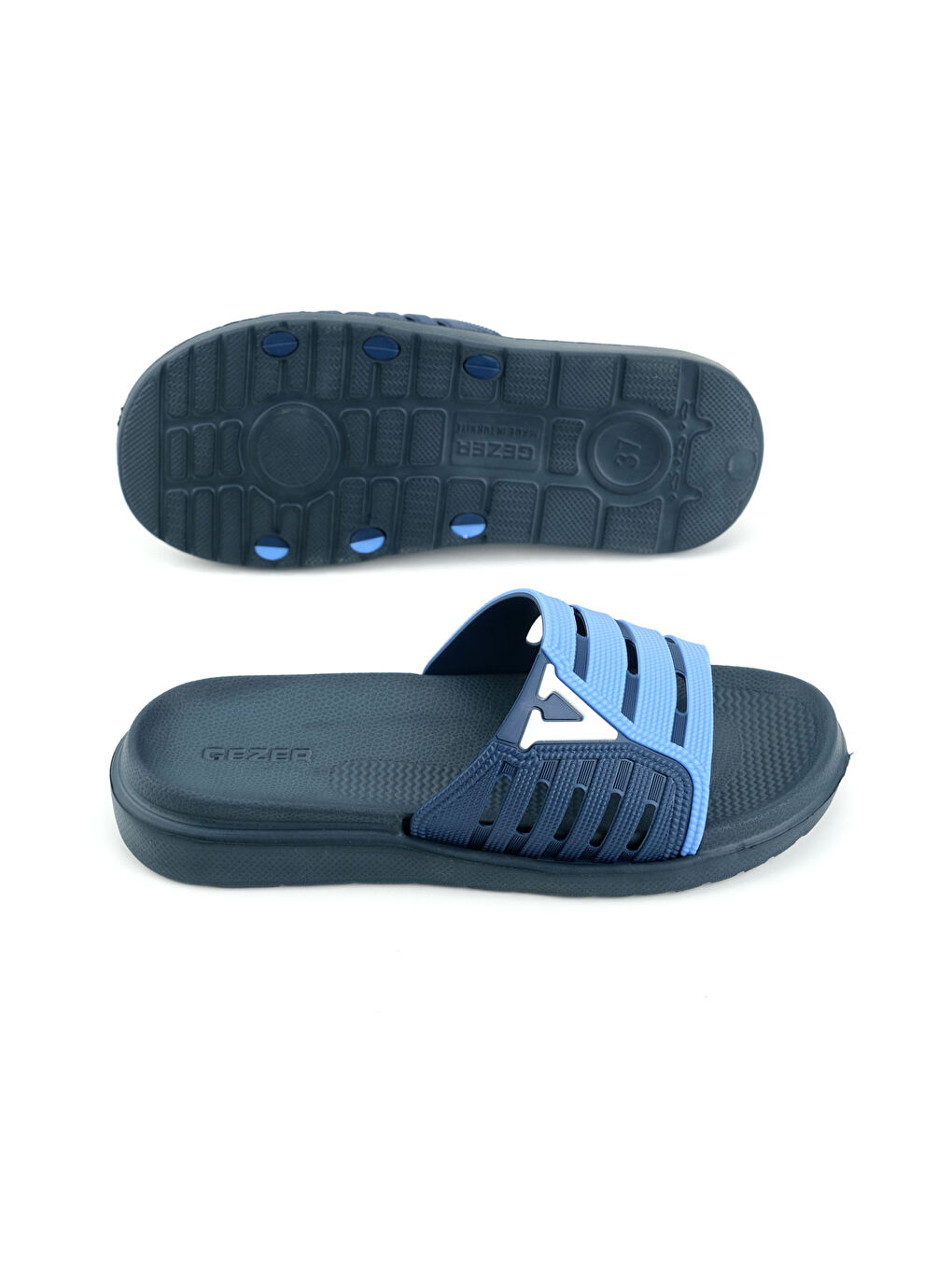 Lacivert Erkek Yazlık Eva Islak Zemine Uygun Günlük Ev Bahçe Havuz Banyo Terlik-4