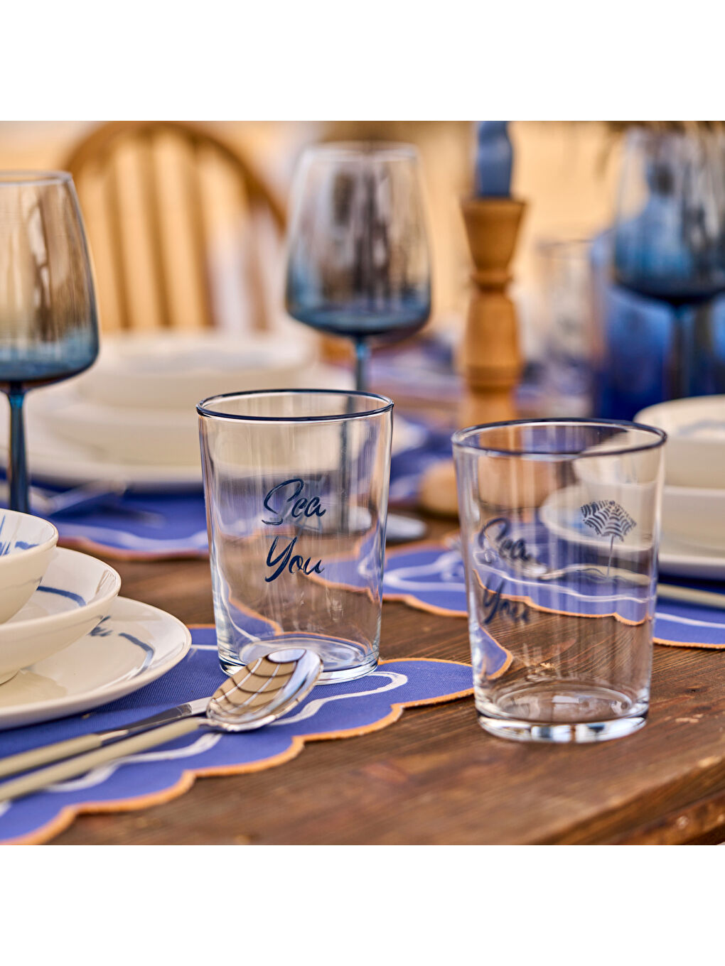 Marine 5 Parça Su Seti Mavi-1