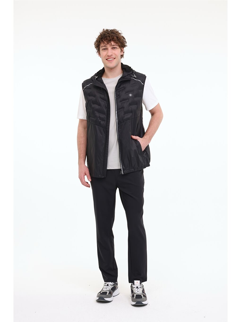 ML JIM 4PRF1-02 5FX Siyah Erkek Yelek-2