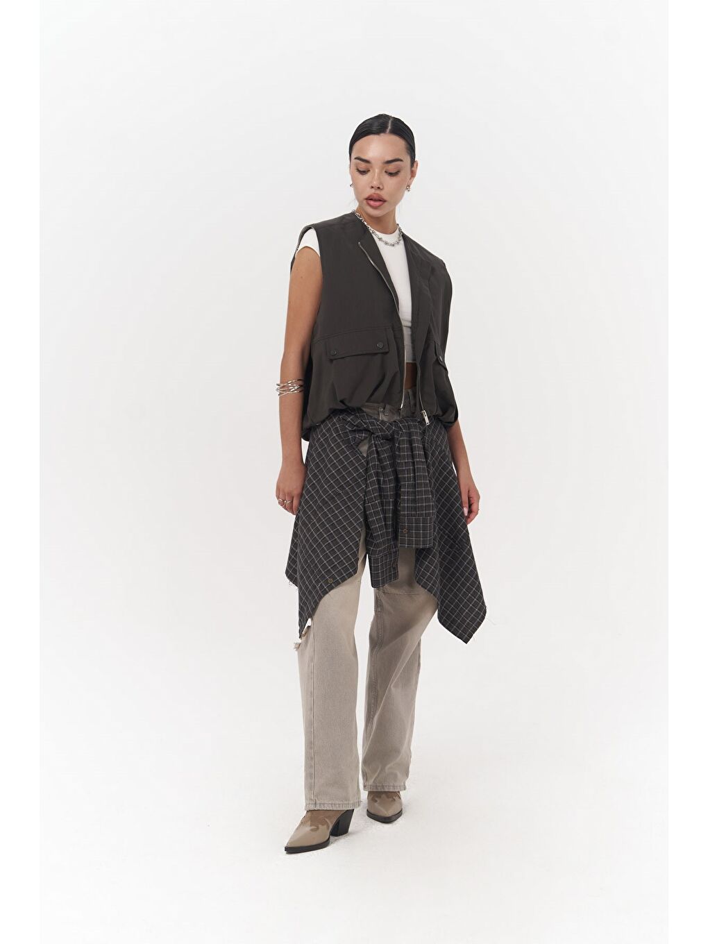 Hardy Antrasit Bomber Yelek-1