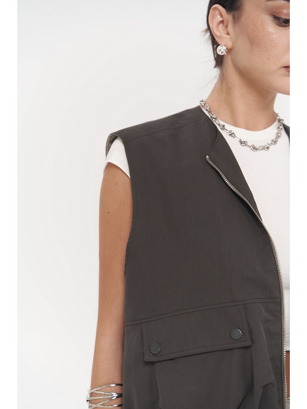 Hardy Antrasit Bomber Yelek-4