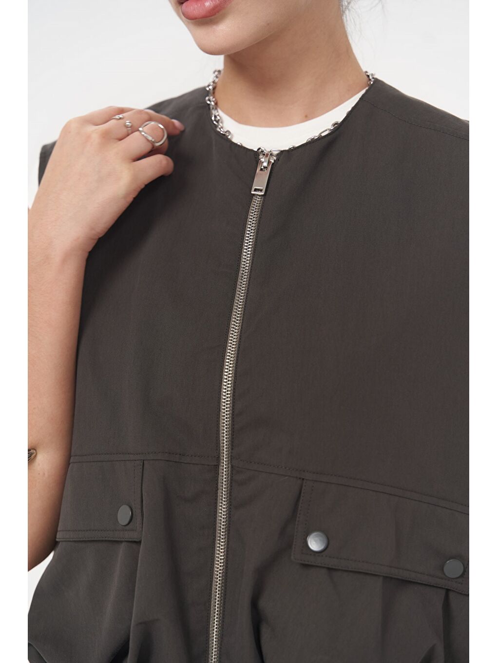 Hardy Antrasit Bomber Yelek-6