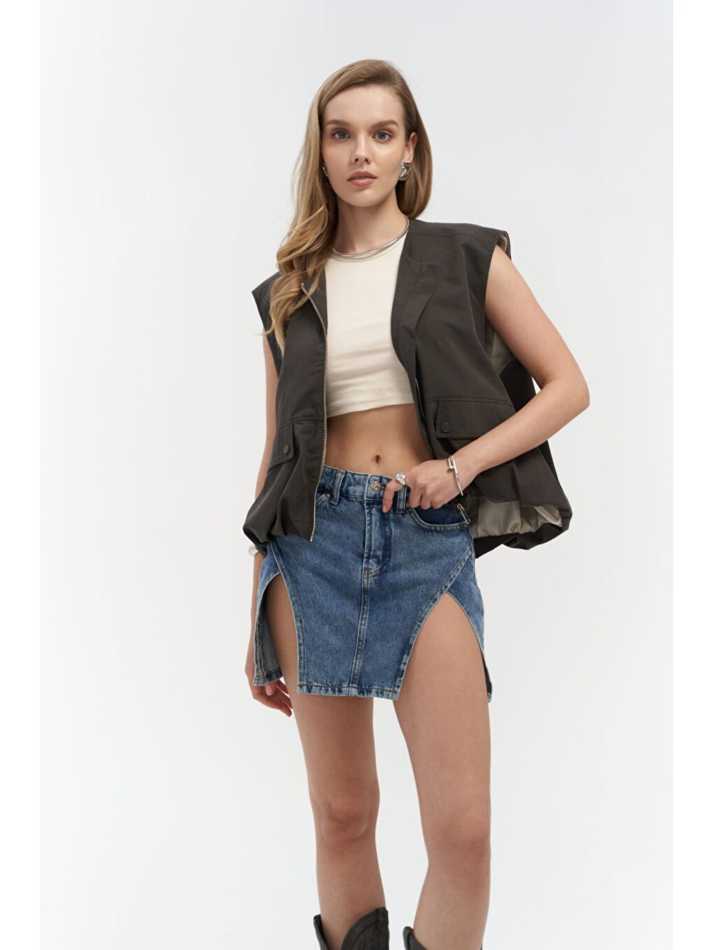 Hardy Antrasit Bomber Yelek-7