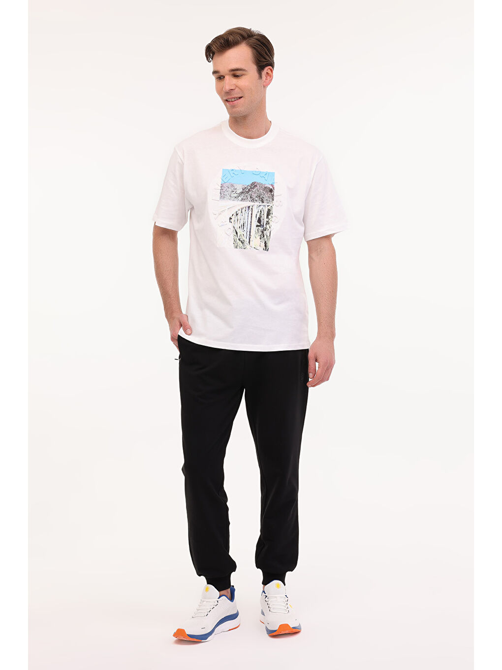 ML VITO 11URB4006 5FX Beyaz Erkek Kısa Kol T-Shirt-2