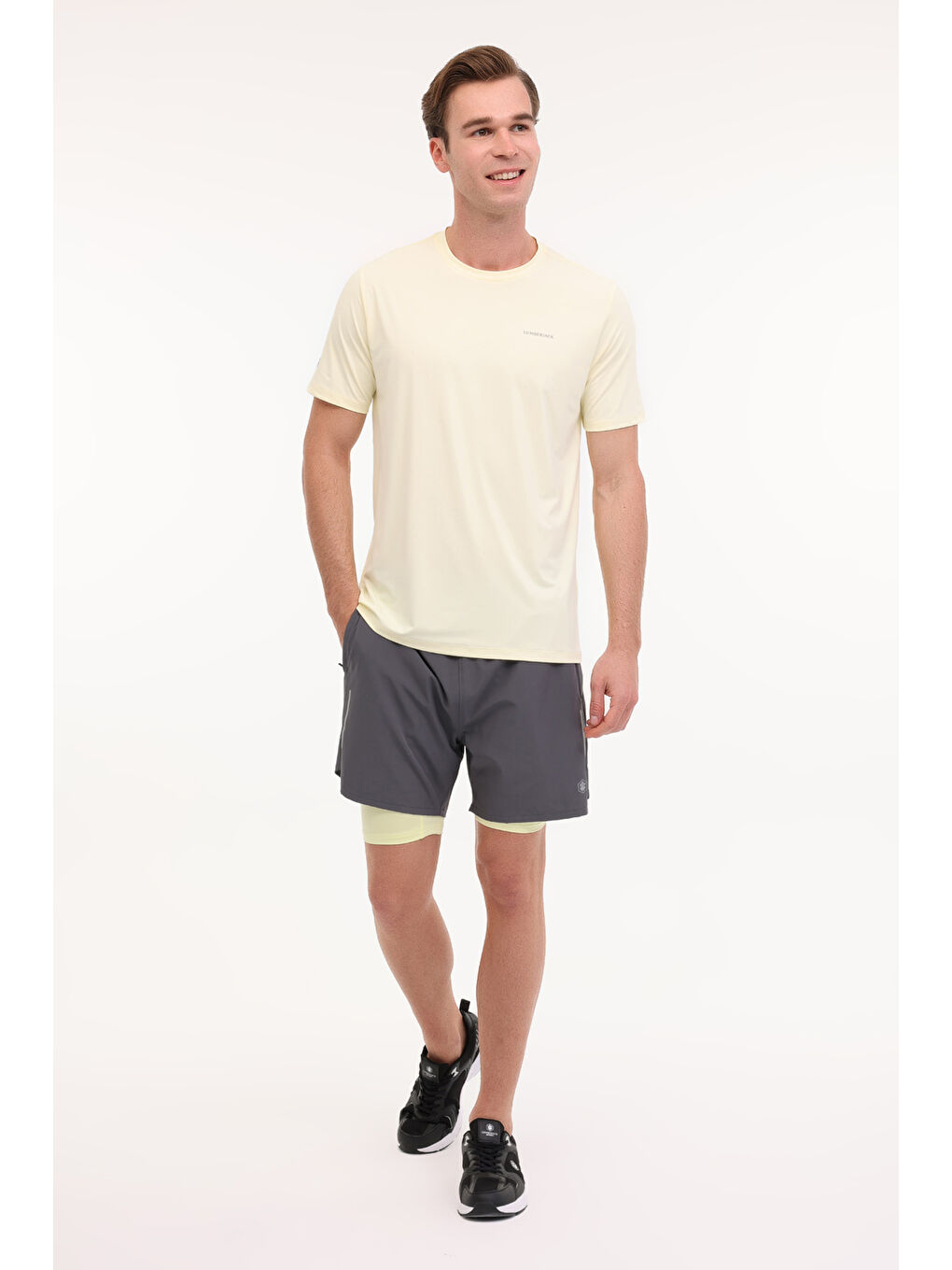 ML SEVE 11ELG1-09 5FX Sarı Erkek Kısa Kol T-Shirt-2