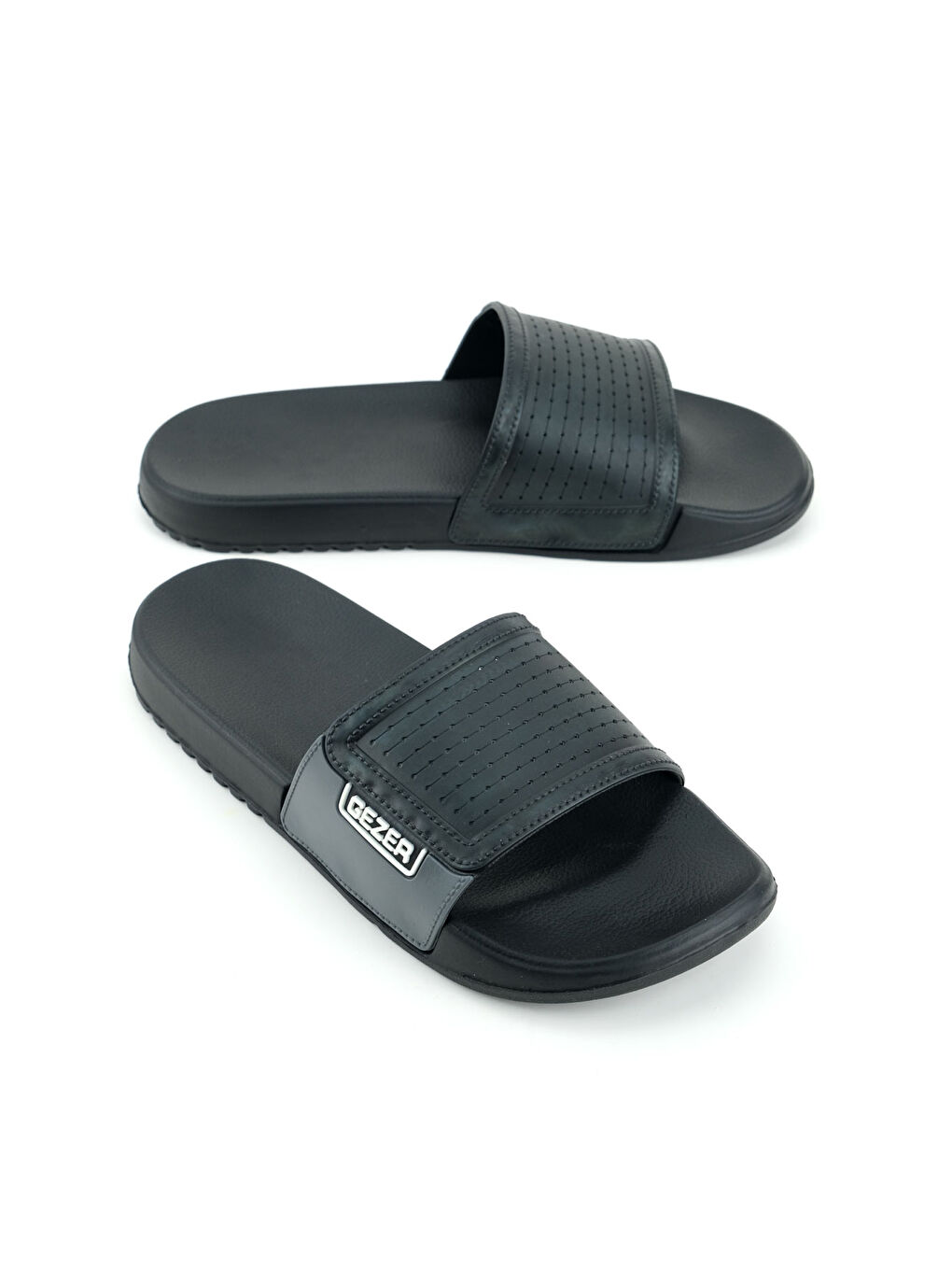 Siyah Erkek Yazlık Eva Islak Zemine Uygun Günlük Ev Bahçe Havuz Banyo Terlik