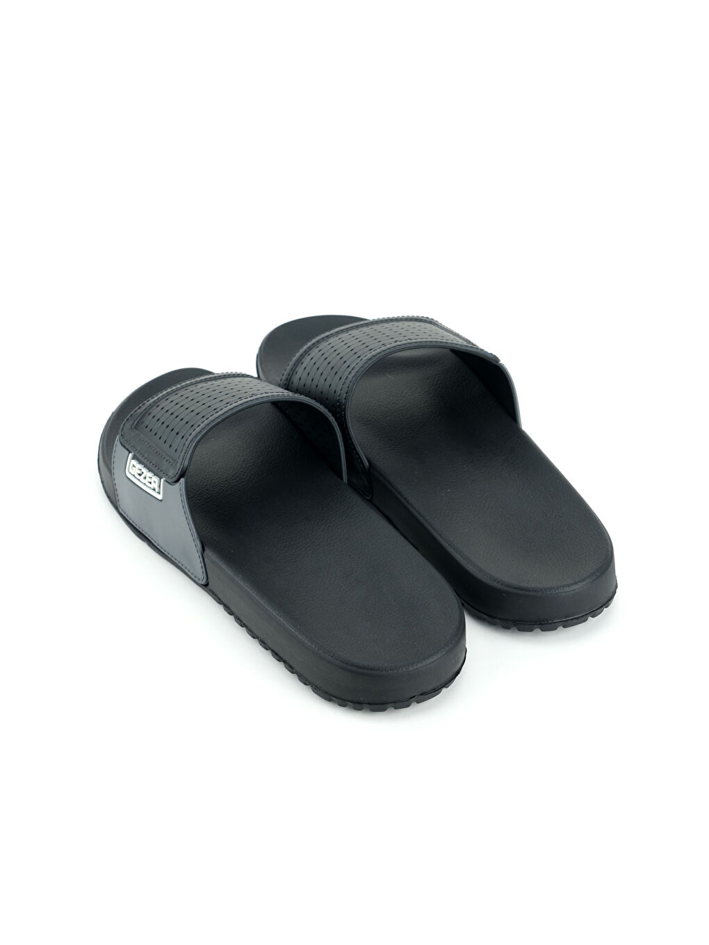 Siyah Erkek Yazlık Eva Islak Zemine Uygun Günlük Ev Bahçe Havuz Banyo Terlik-3