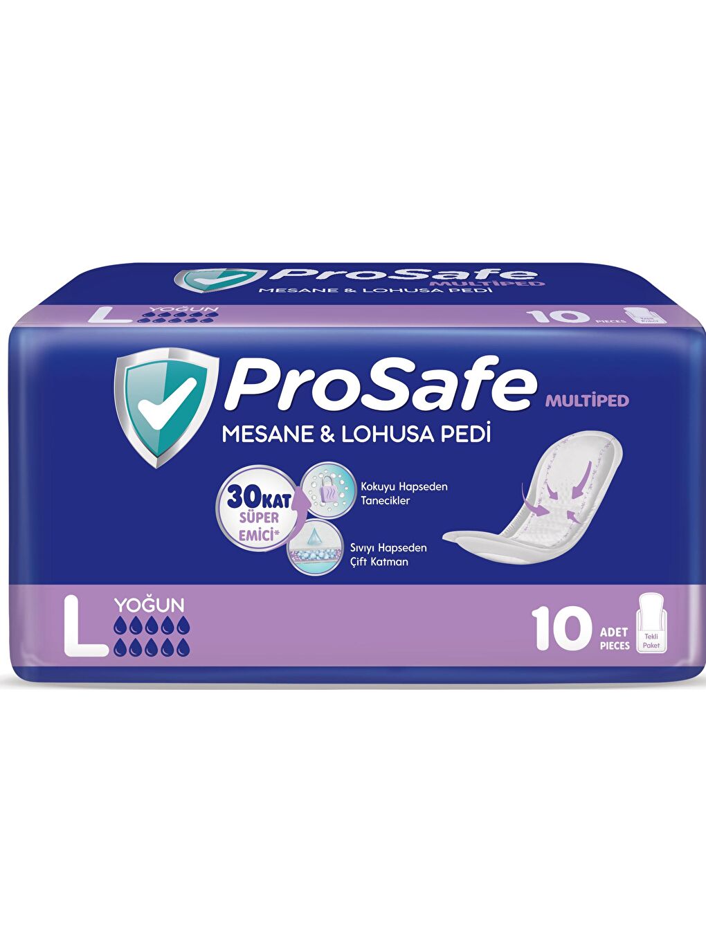 Prosafe Renksiz Mesane Pedi Yoğun Büyük Boy 10 Lu