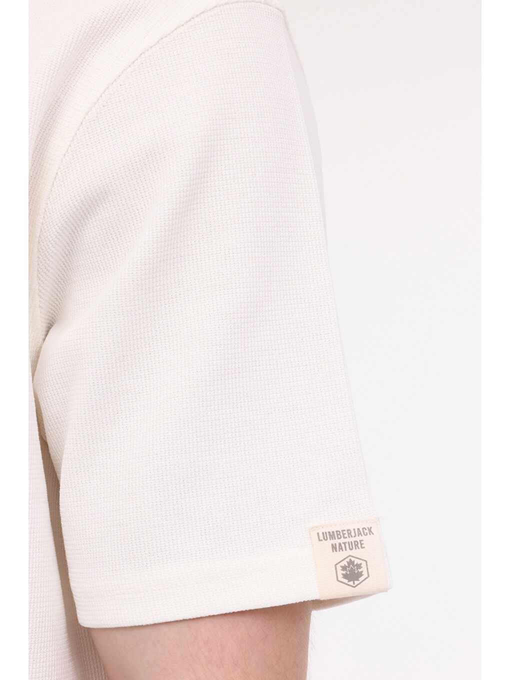 Bej M-BSC C NECK BS60 4FX Ekru Erkek Kısa Kol T-Shirt-3