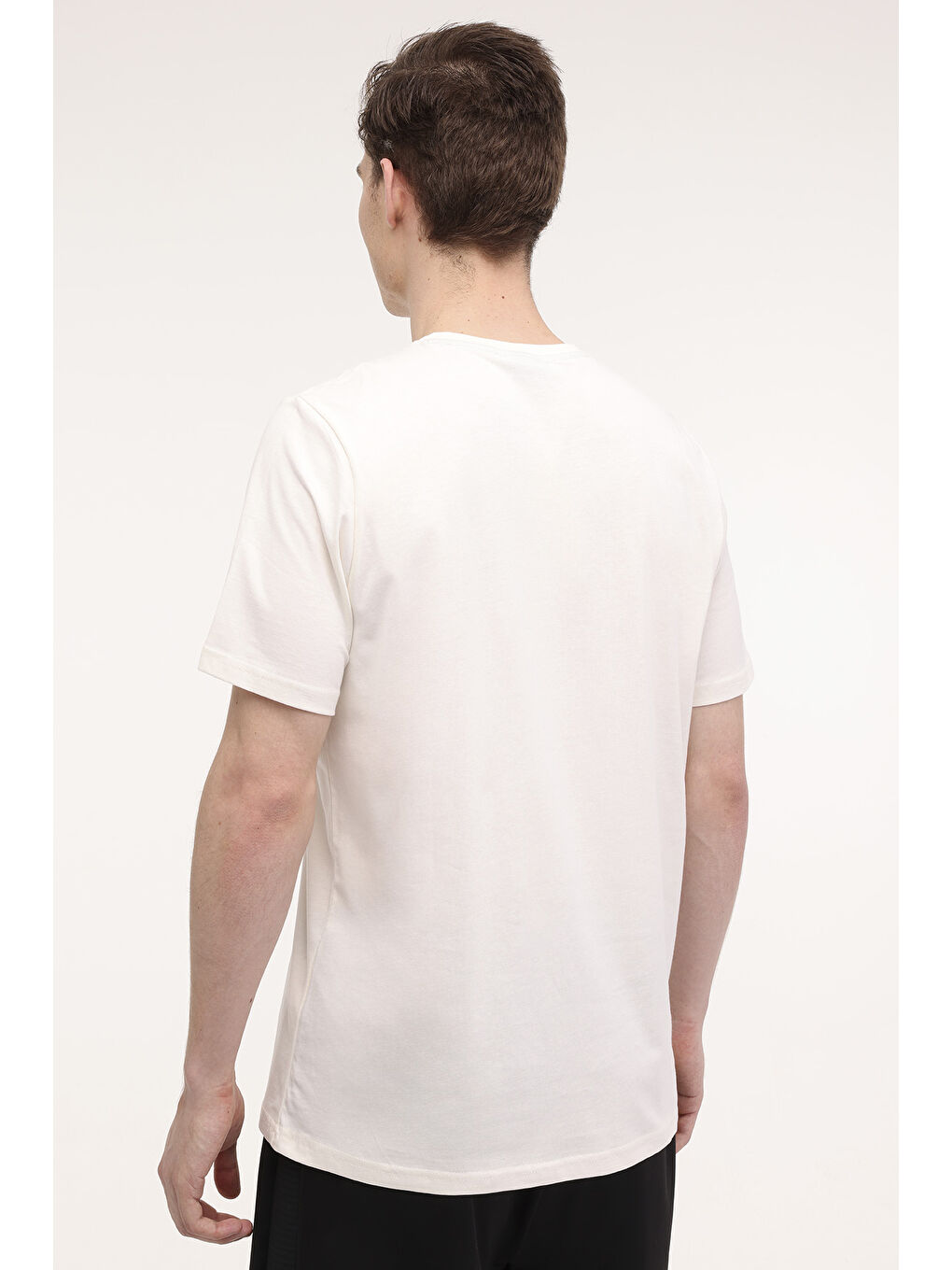 Bej ML CHASE 11BB1012 4FX Ekru Erkek Kısa Kol T-Shirt-1