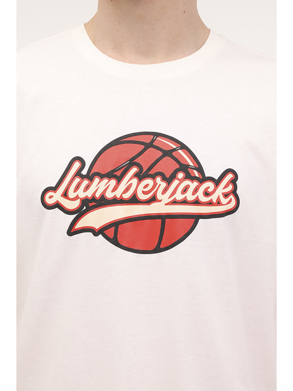 Bej ML CHASE 11BB1012 4FX Ekru Erkek Kısa Kol T-Shirt-3