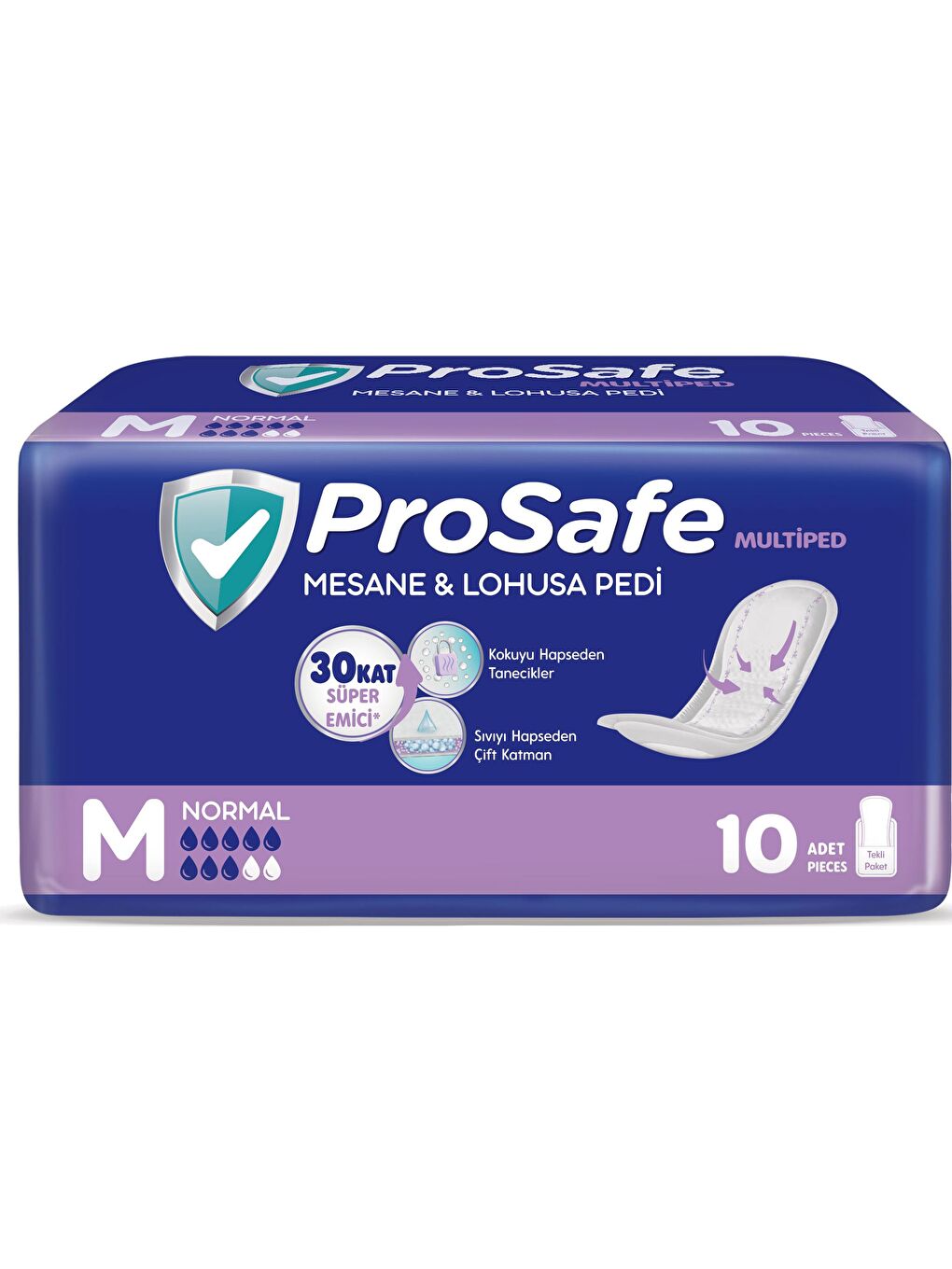 Prosafe Renksiz Mesane Pedi Normal Orta Boy 10 Lu