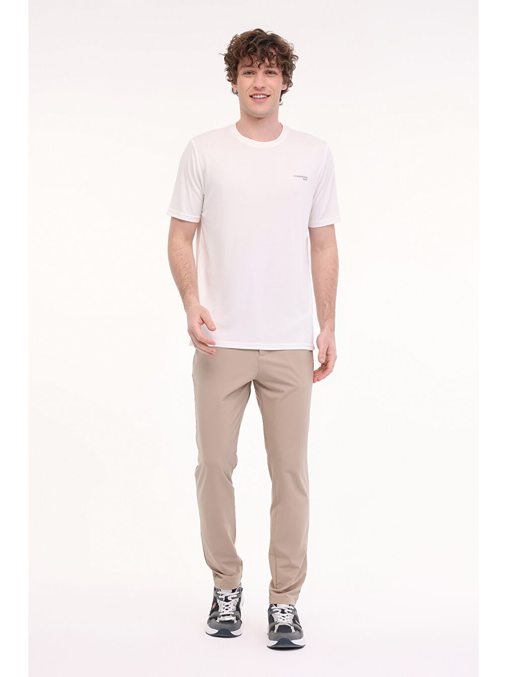 ML SANIE 11HS55 5FX Beyaz Erkek Kısa Kol Tişört-2