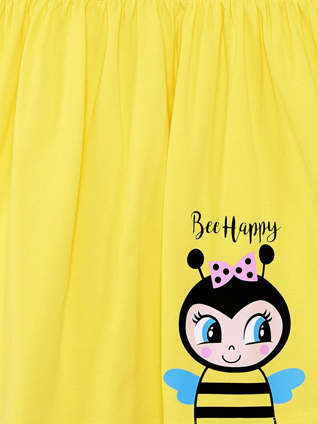 Bee Happy Sarı Kız Çocuk Elbise-4
