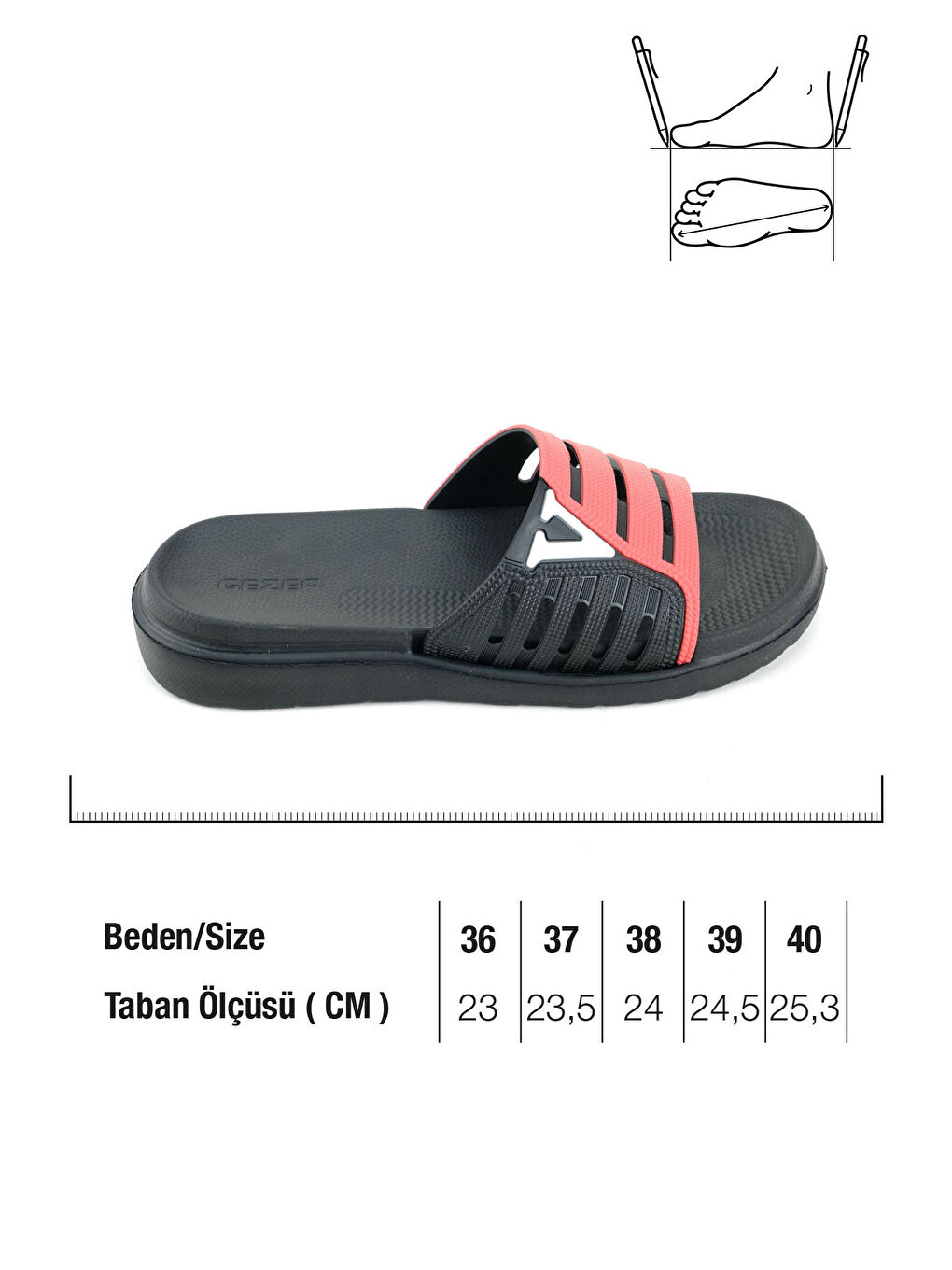 Kırmızı Erkek Yazlık Eva Islak Zemine Uygun Günlük Ev Bahçe Havuz Banyo Terlik-1