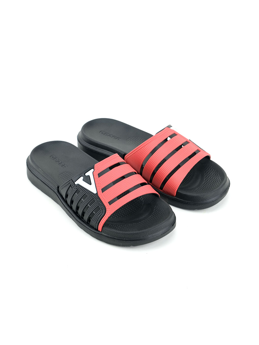 Kırmızı Erkek Yazlık Eva Islak Zemine Uygun Günlük Ev Bahçe Havuz Banyo Terlik-2