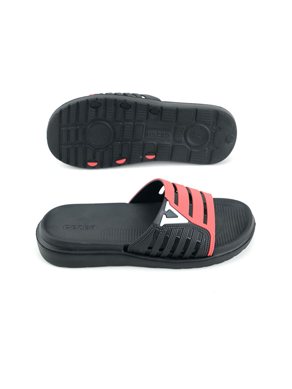 Kırmızı Erkek Yazlık Eva Islak Zemine Uygun Günlük Ev Bahçe Havuz Banyo Terlik-4