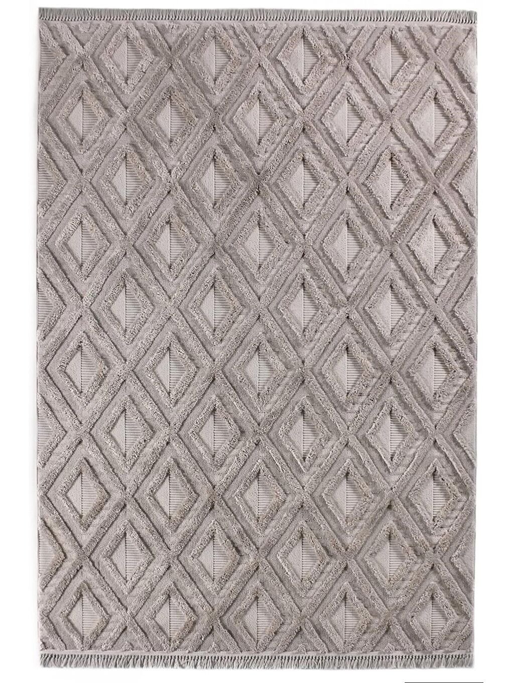 Konfor Halı Vizon Bukle 6657 Bej Yumuşak Örgü Modern Dokuma Halı-100x200 - 4