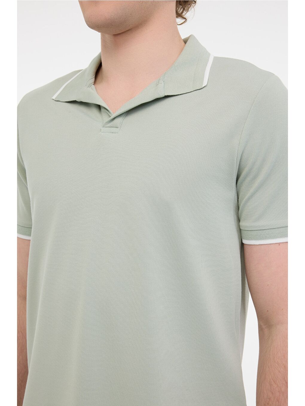 Yeşil ML JOE 12ITL904 5FX Mint Erkek Kısa Kol T-Shirt-3