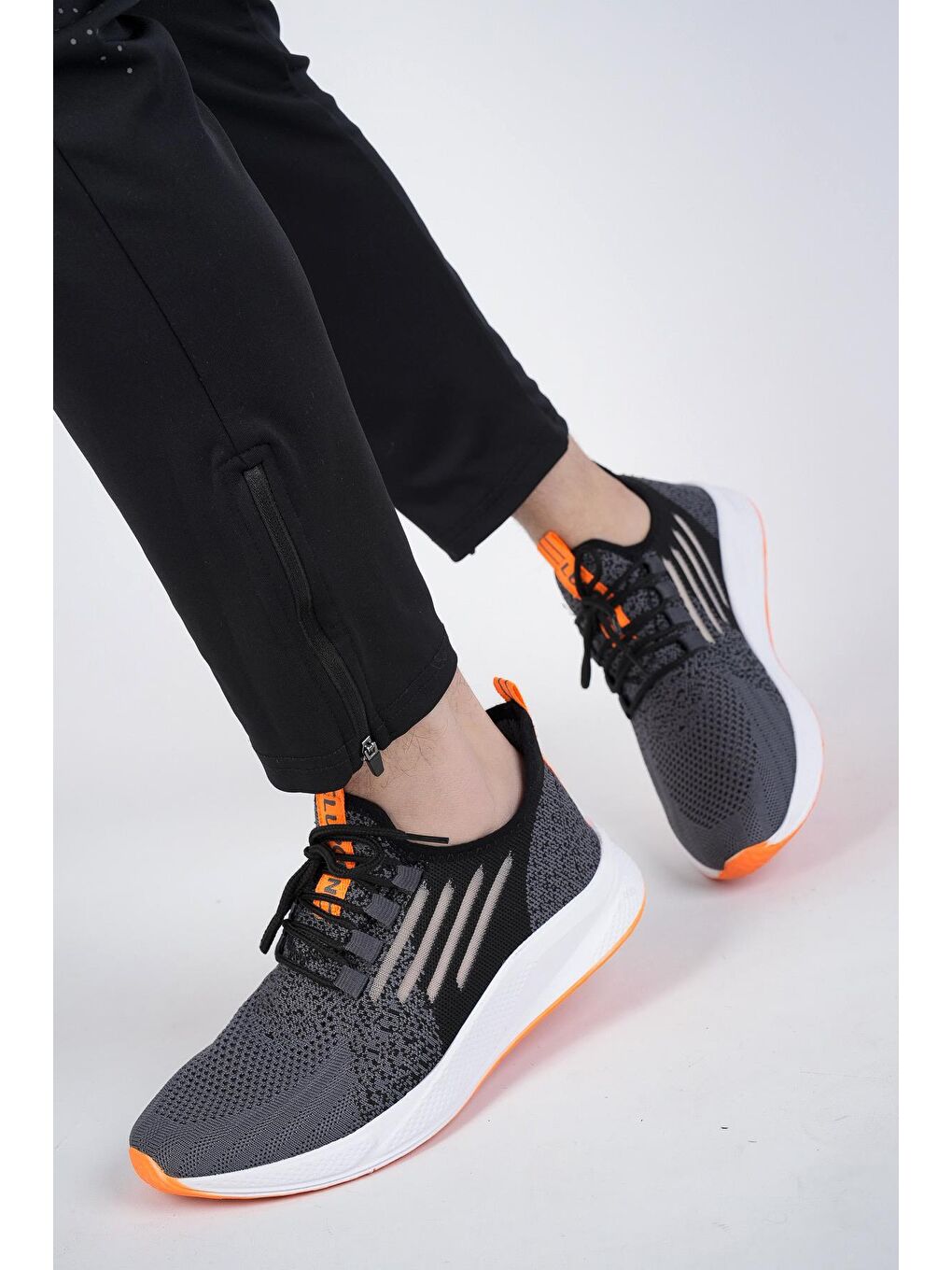 Muggo Füme ULTRON Unisex Ortopedik Günlük Yürüyüş Koşu Sneaker Spor Ayakkabı - 3