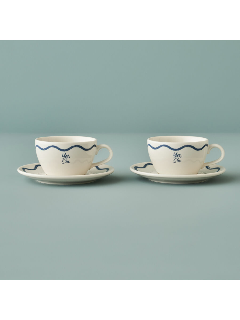 Marine Porselen 2'li Çay Fincanı Seti Mavi (270 cc)