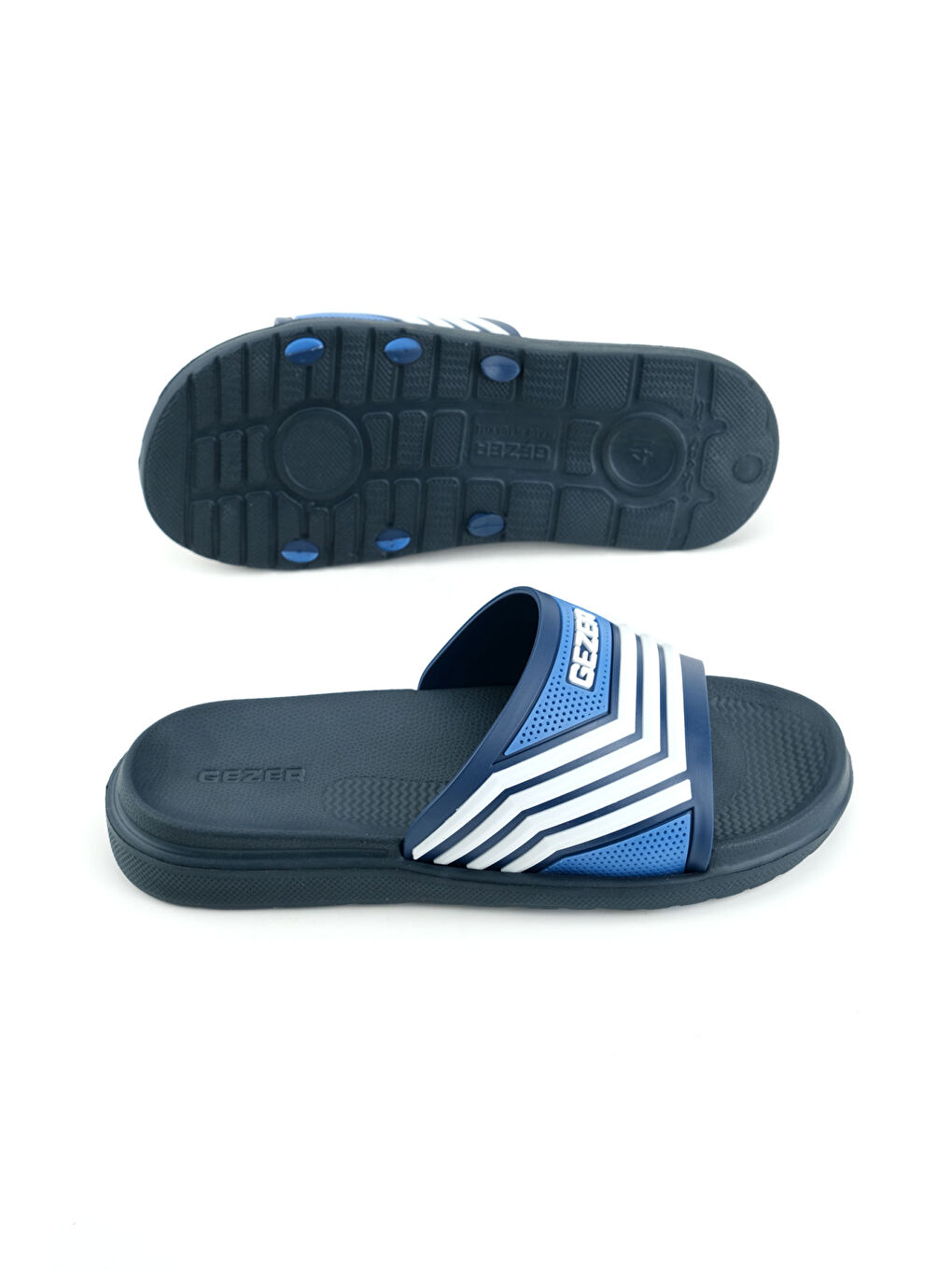 Lacivert Erkek Yazlık Eva Islak Zemine Uygun Günlük Ev Bahçe Havuz Banyo Terlik-4