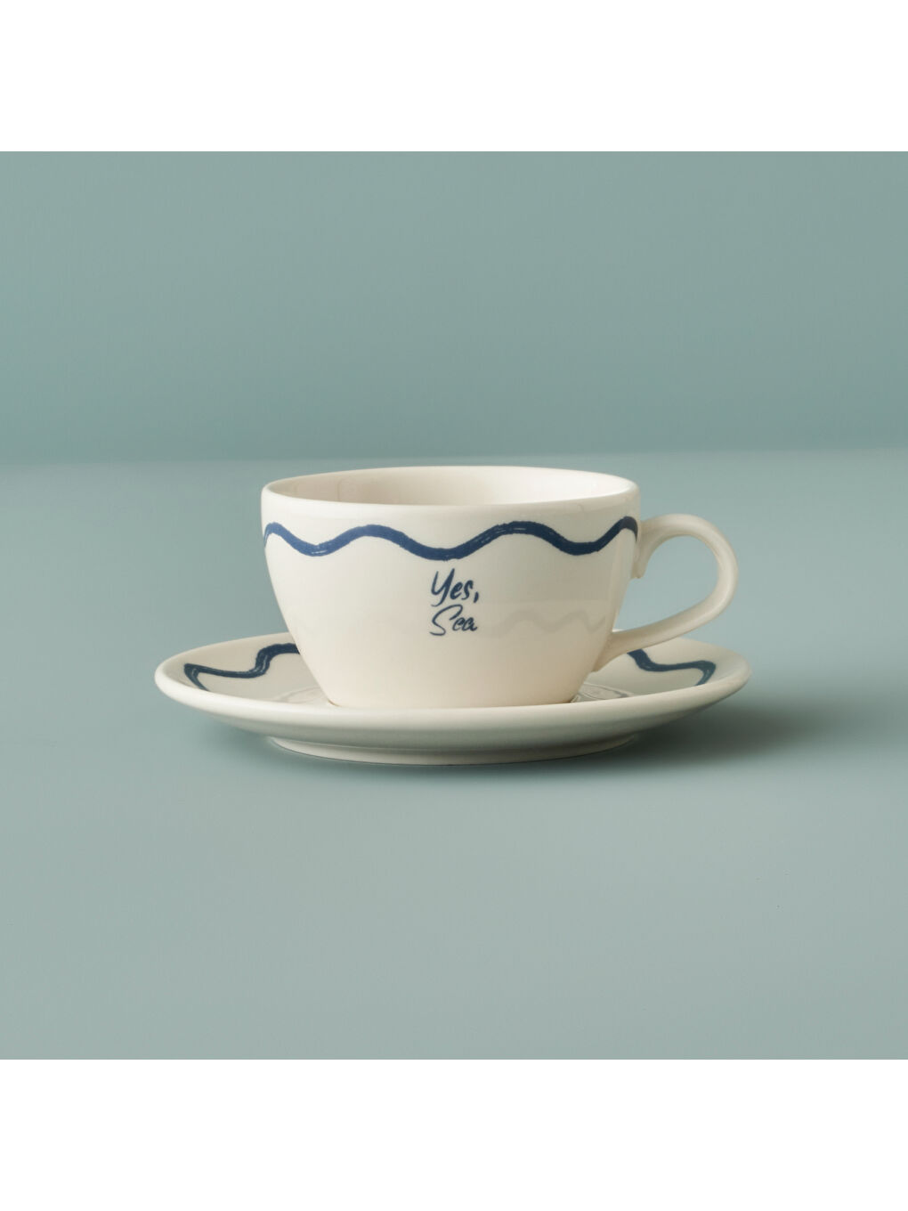 Marine Porselen 2'li Çay Fincanı Seti Mavi (270 cc)-2