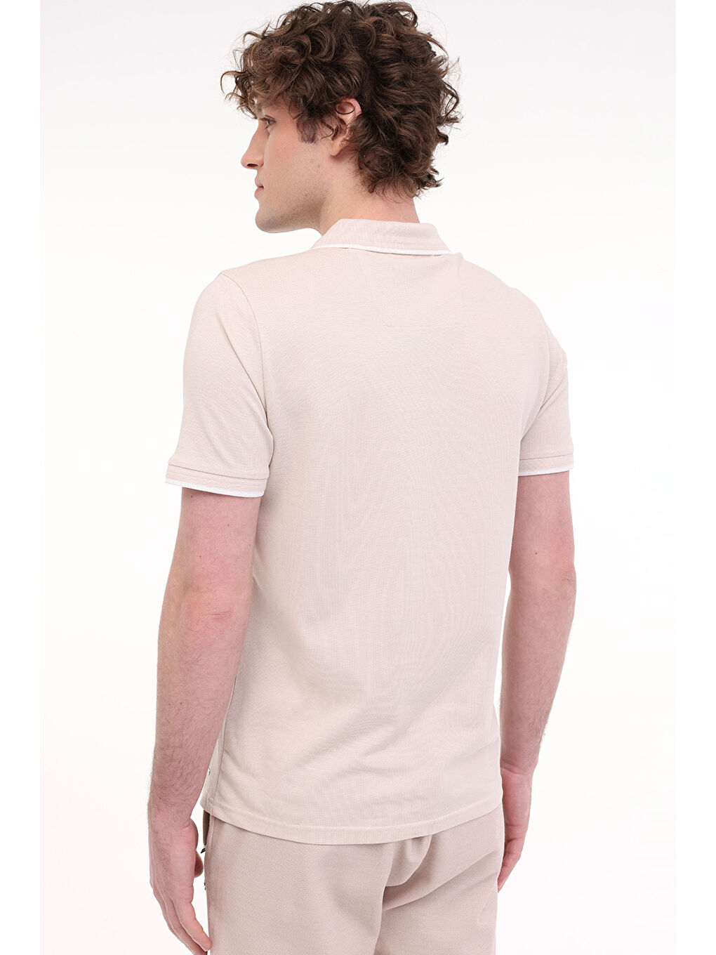 ML JOE 12ITL904 5FX Bej Erkek Kısa Kol T-Shirt-1