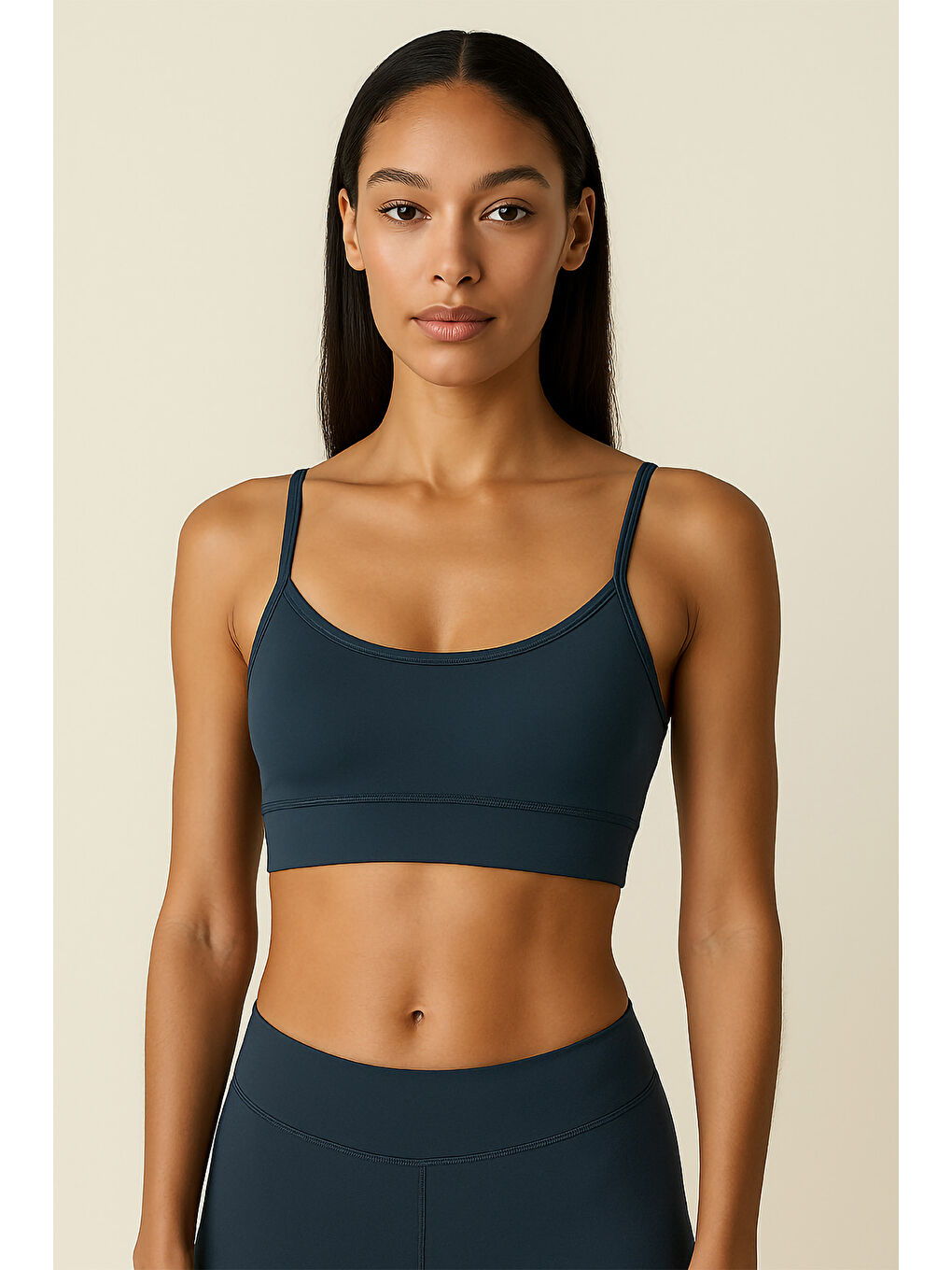 İndigo İnce Askılı Toparlayıcı Spor Büstiyer