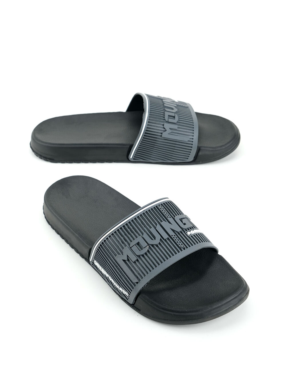 Gri Erkek Yazlık Eva Islak Zemine Uygun Günlük Ev Bahçe Havuz Banyo Terlik