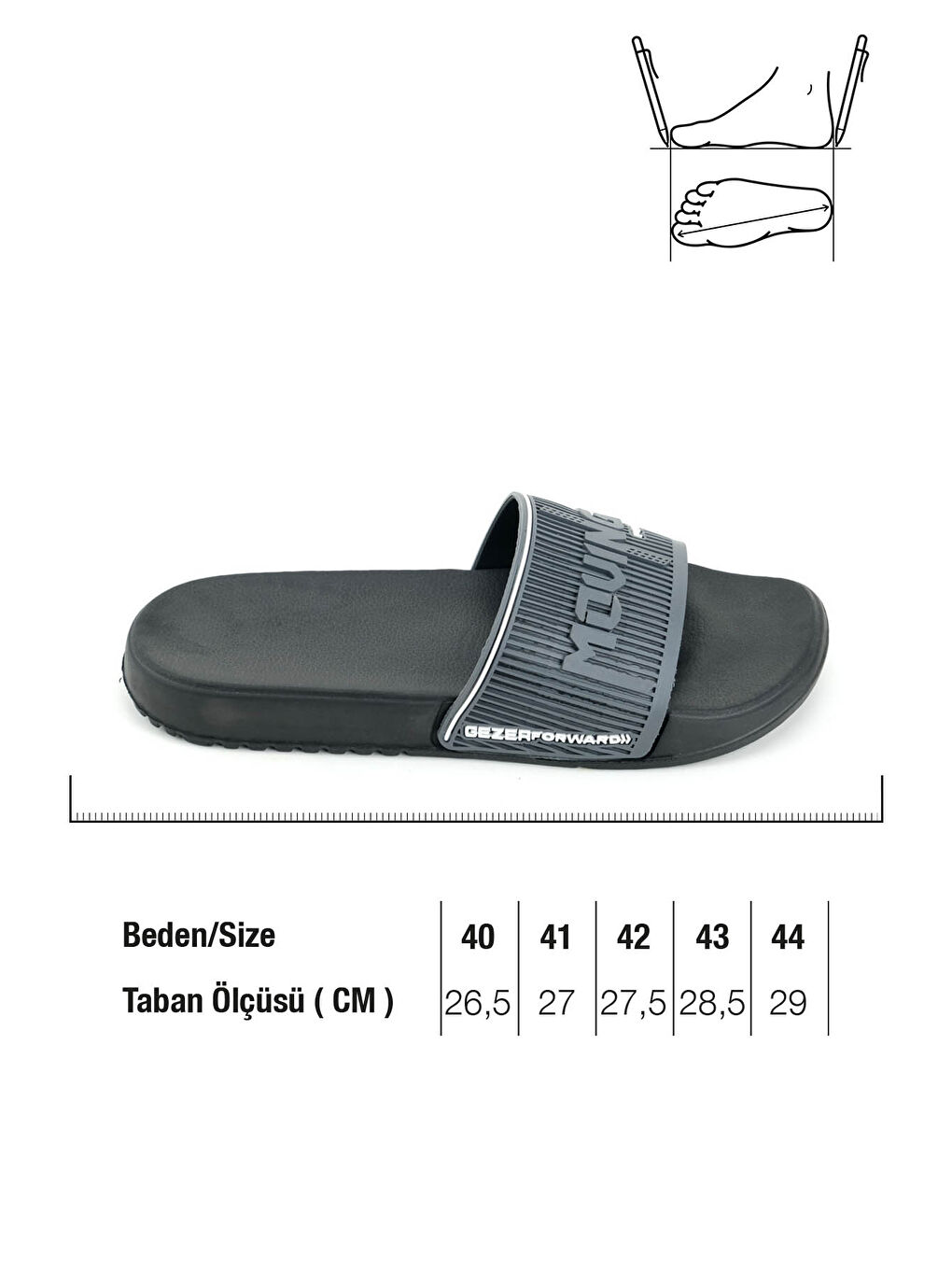 Gri Erkek Yazlık Eva Islak Zemine Uygun Günlük Ev Bahçe Havuz Banyo Terlik-1