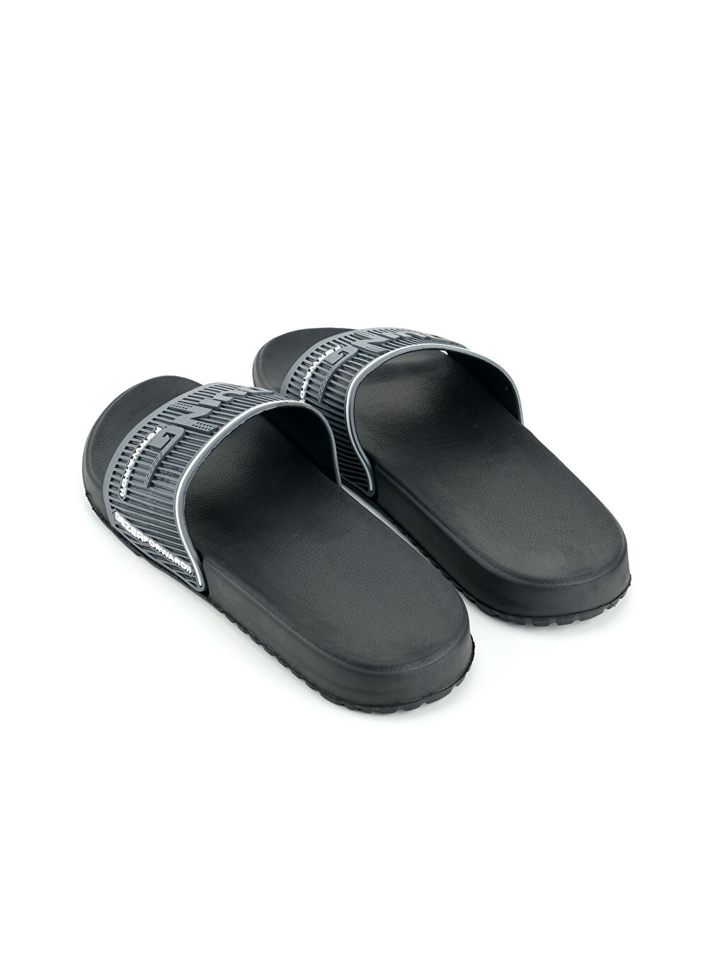 Gri Erkek Yazlık Eva Islak Zemine Uygun Günlük Ev Bahçe Havuz Banyo Terlik-3