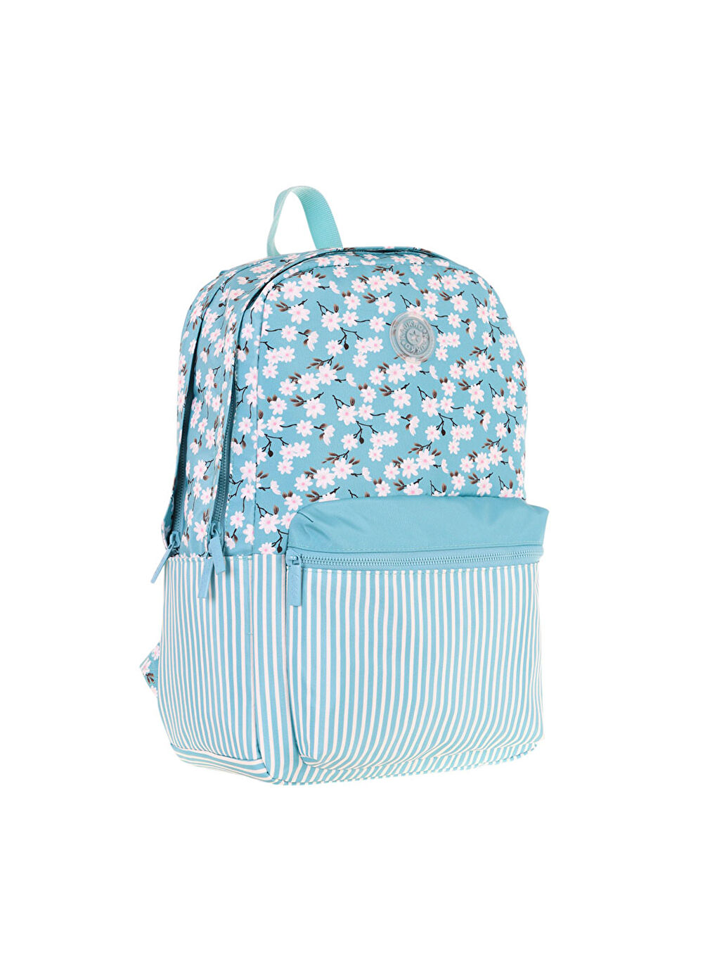 Soft Floral Sırt Çantası Blue Stripe K1796-1